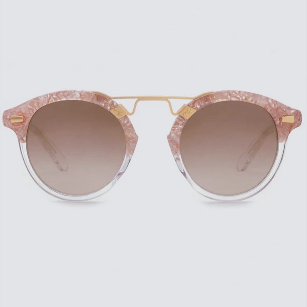 Krewe st. louis - camellia to crystal 24k sunglasses